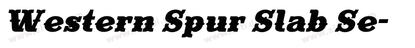 Western Spur Slab Se字体转换